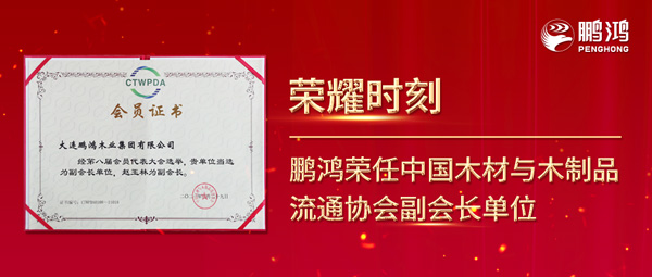 再獲行業(yè)肯定，鵬鴻榮任中國木材與木制品流通協(xié)會(huì)副會(huì)長